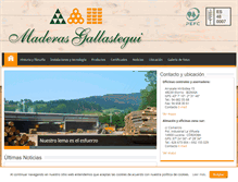 Tablet Screenshot of maderasgallastegui.com